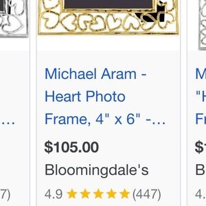 Michael Aram Gold Heart Frame with Openwork Heart Motif